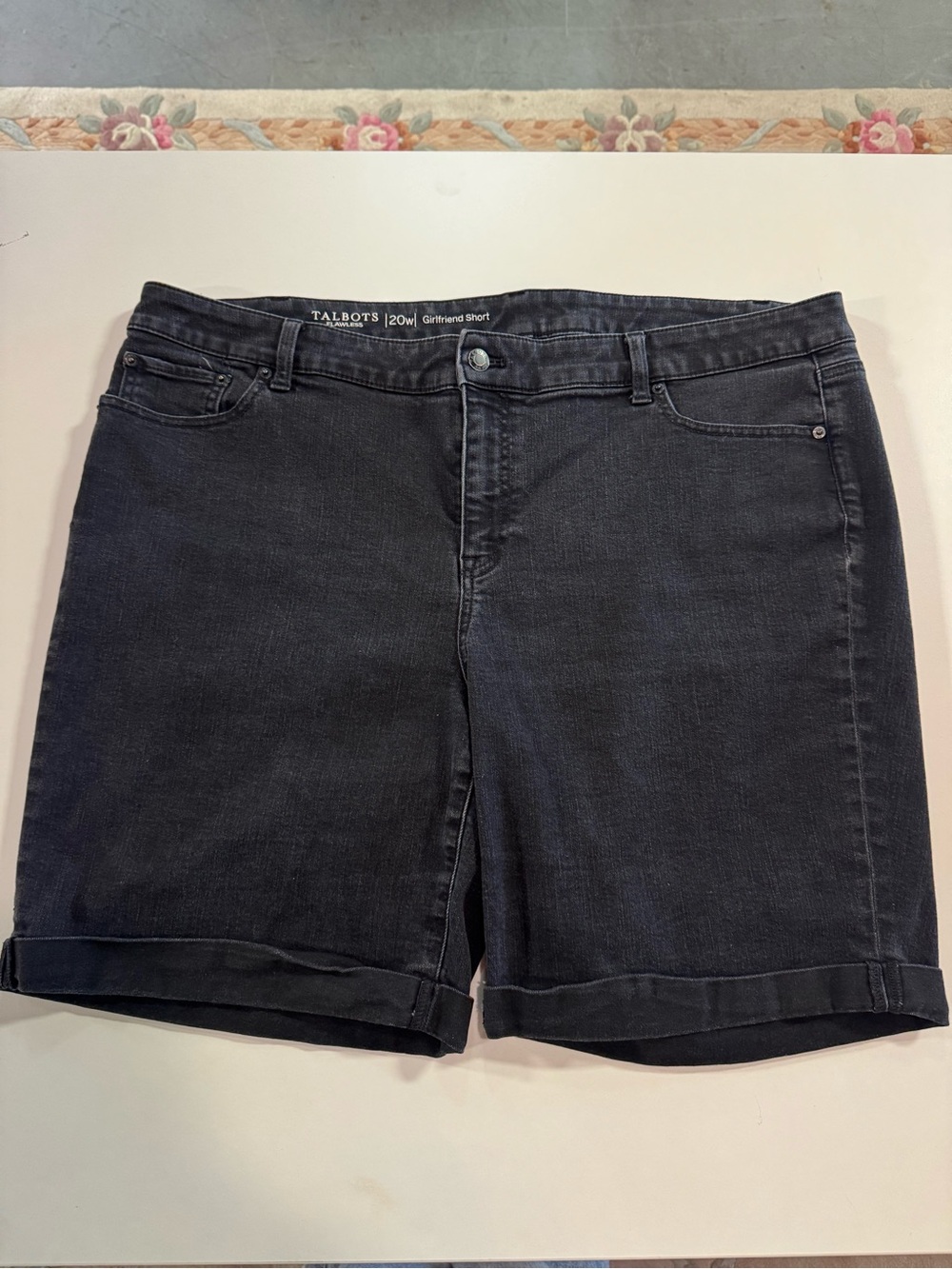 Women’s Talbots Black Girlfriend Denim Shorts